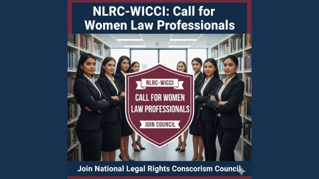 NLRC-WICCI: Call for Women Law Professionals to Join National Legal Rights Consortium Council