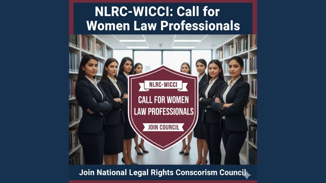 NLRC-WICCI: Call for Women Law Professionals to Join National Legal Rights Consortium Council